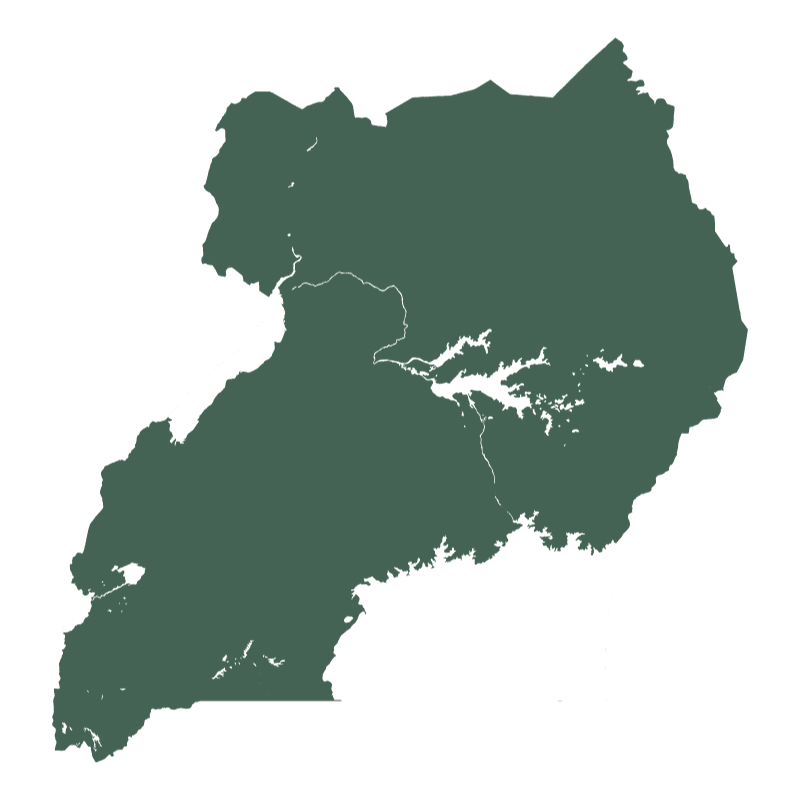 Grøn på hvid illustration til begrebet "land grabbing".