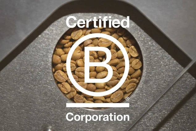 kafferister med b corp logo