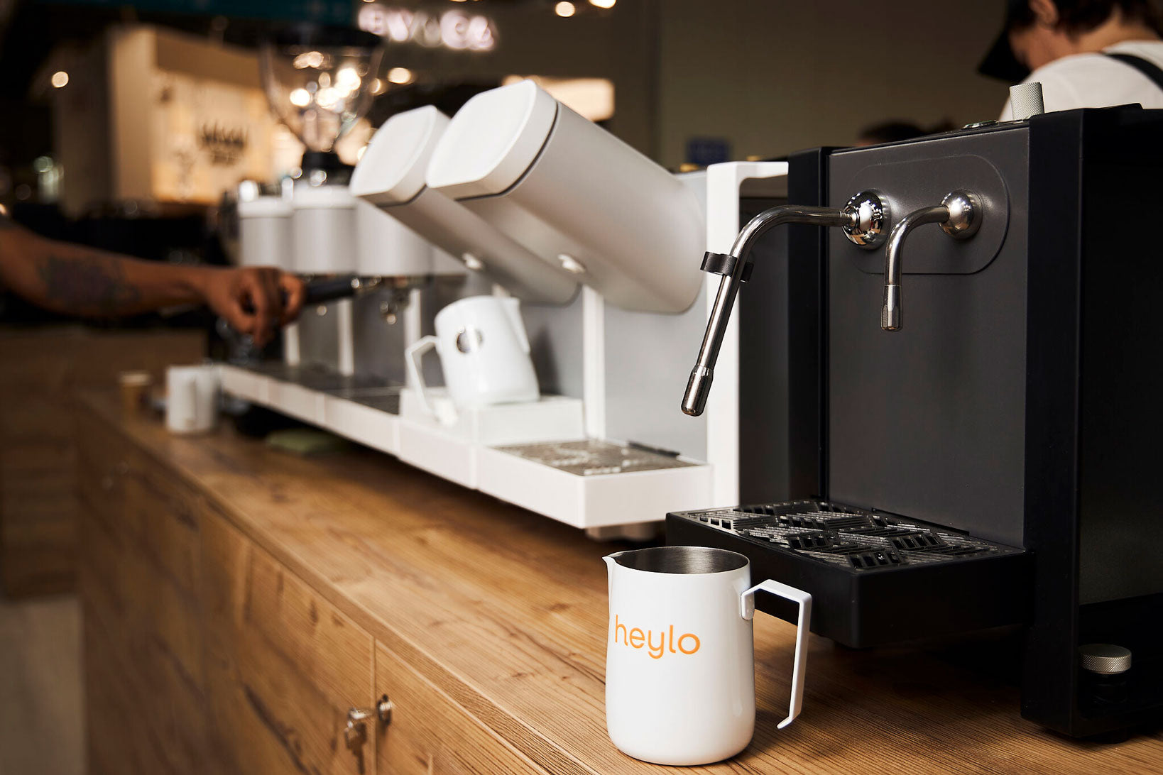 heylo setup med espressomoduler og mælkemoduler