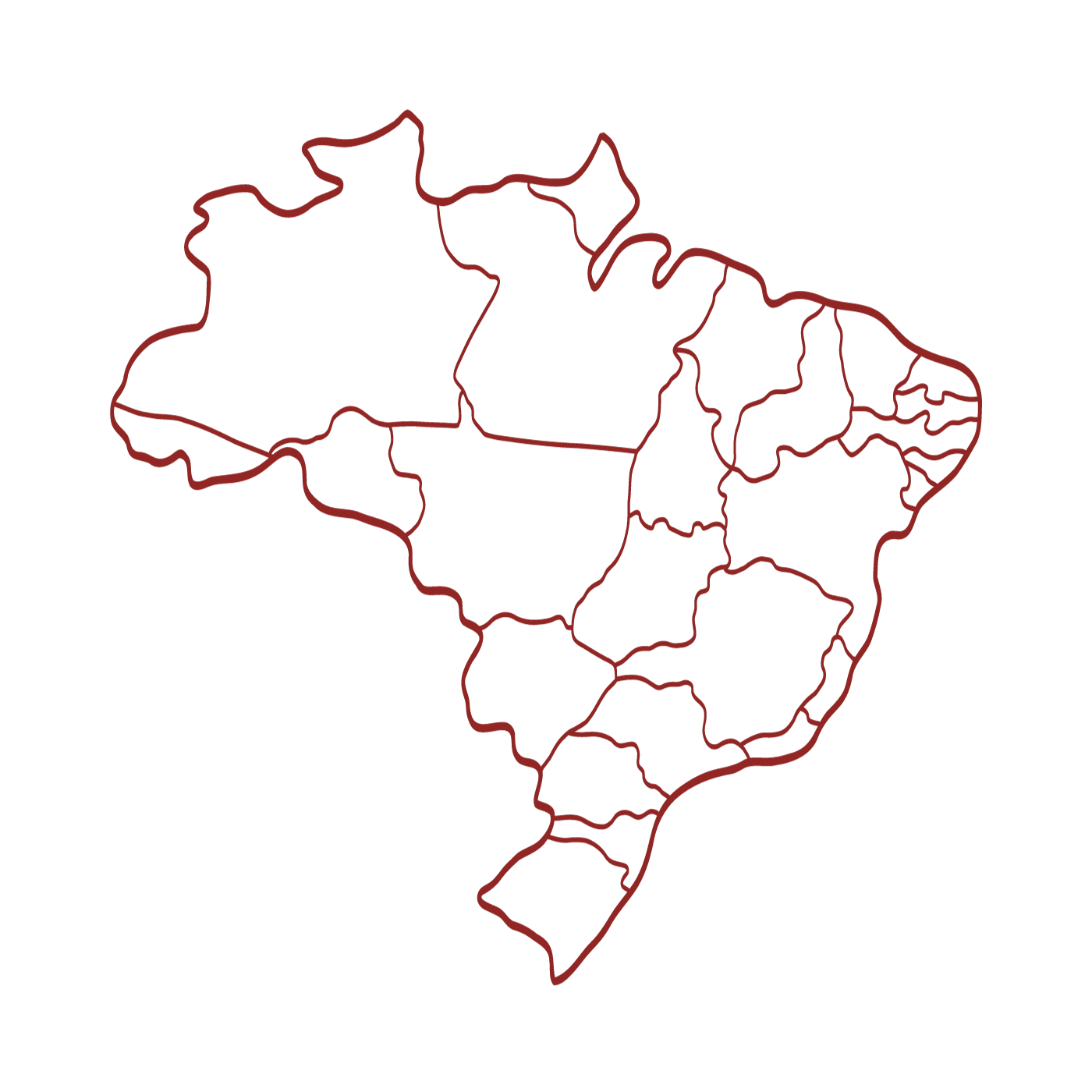 stregtegning af brasilien