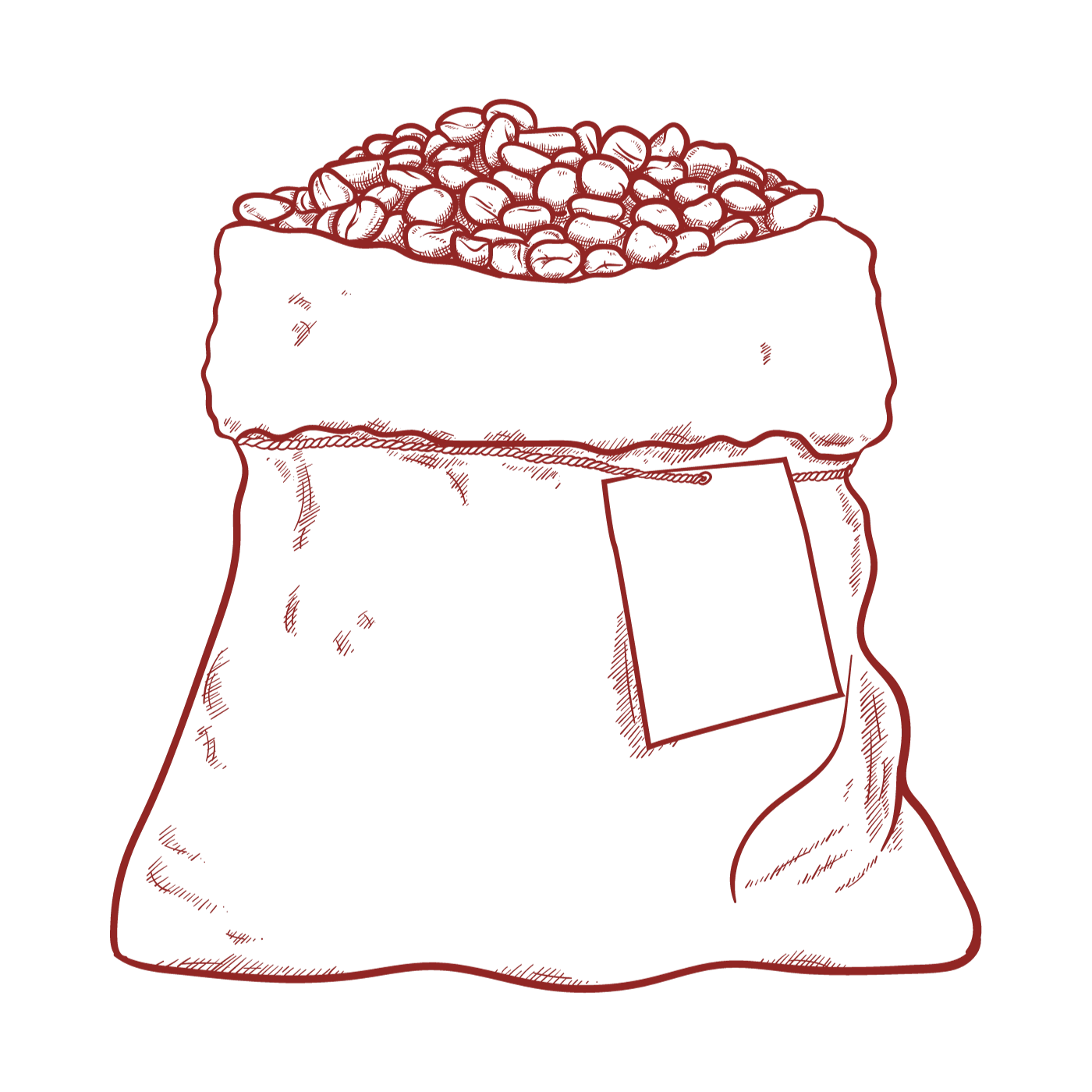 stregtegning kaffesæk