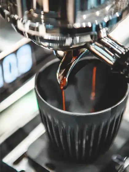 Espressoshot fra espressomaskine