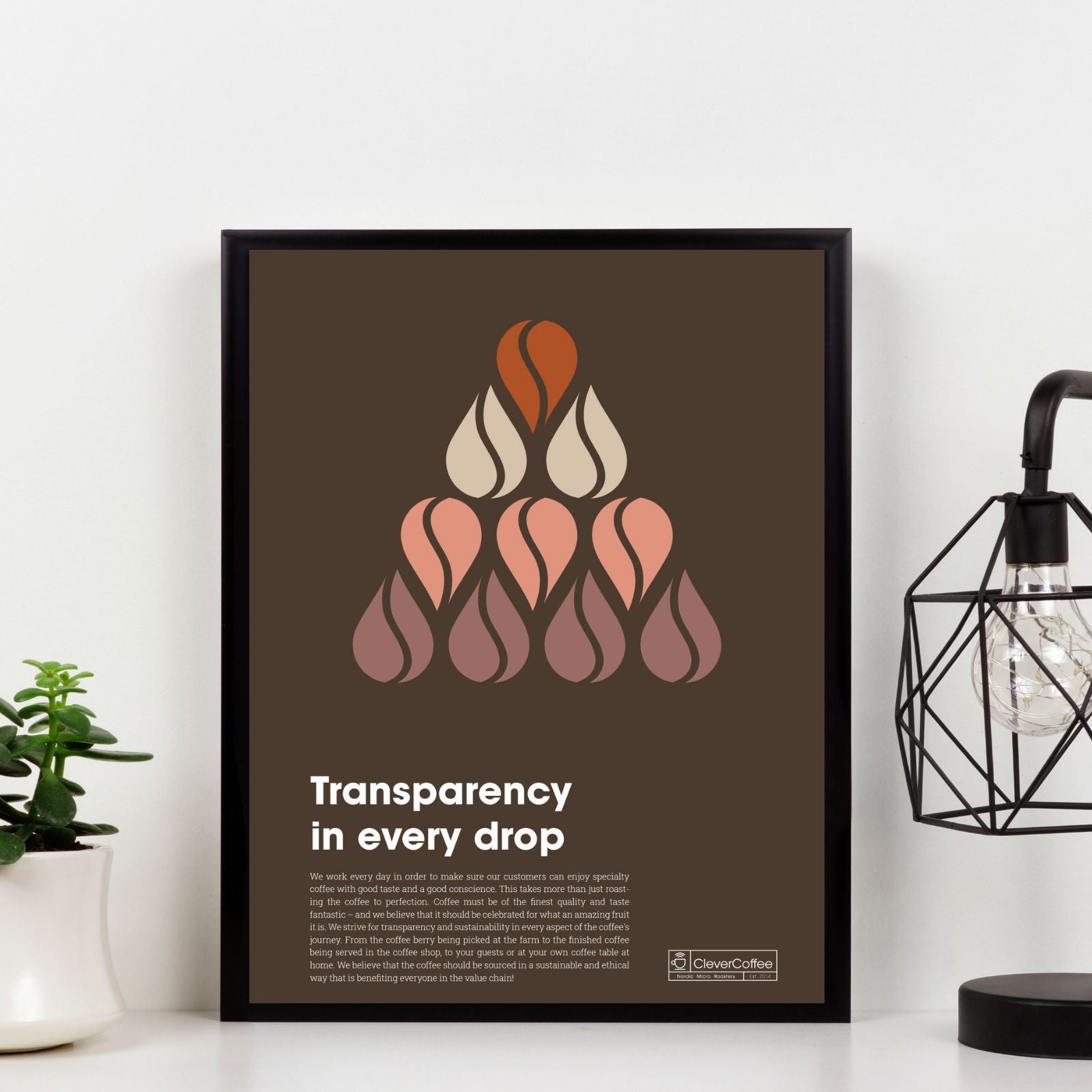 Plakat "Transparency in every drop"