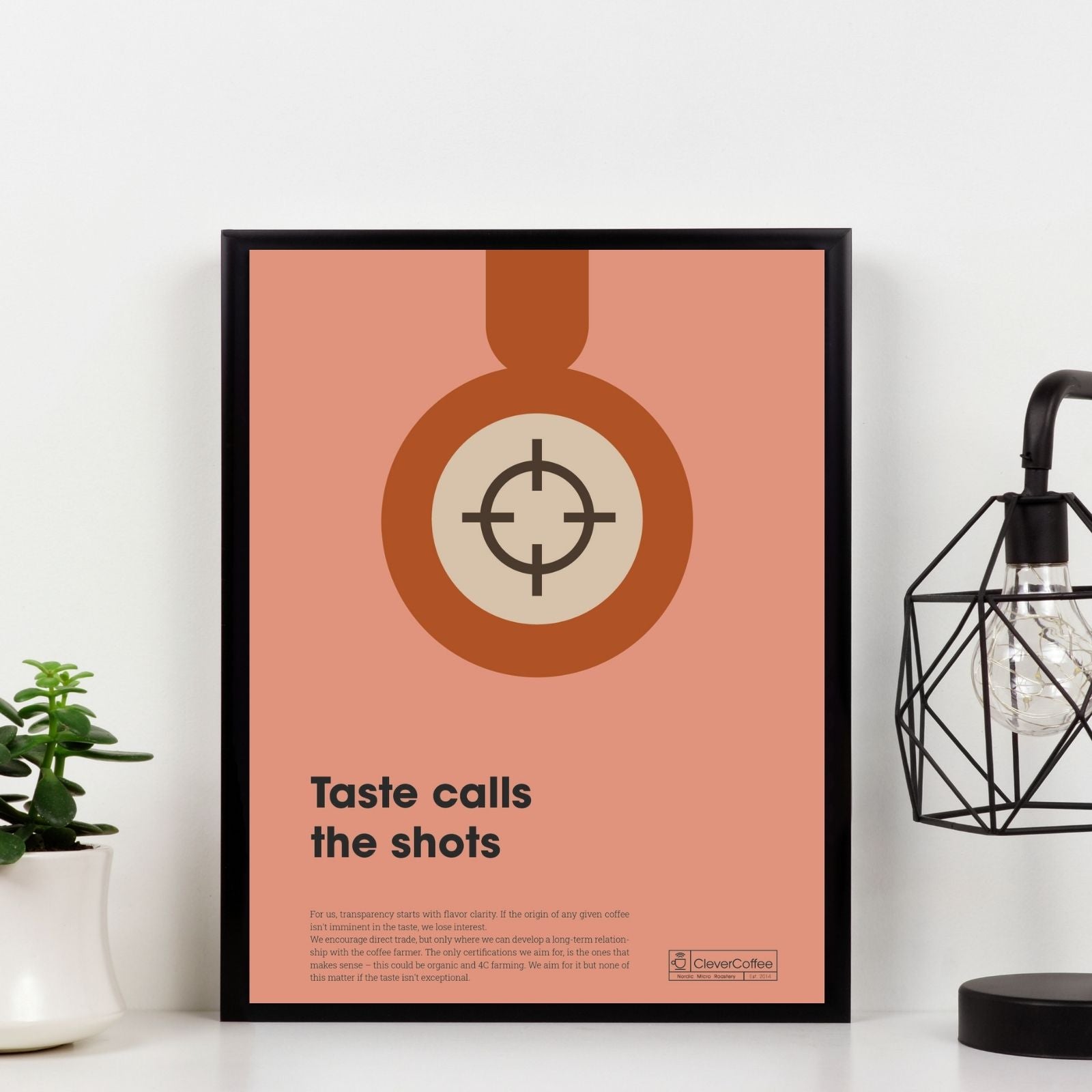 Plakat "Taste calls the shots"