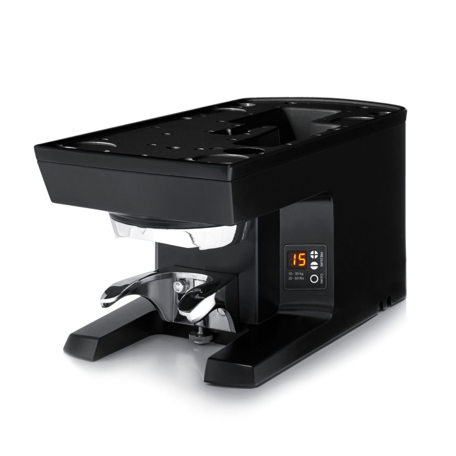 puqpress m2 i sort, autotamper til espresso