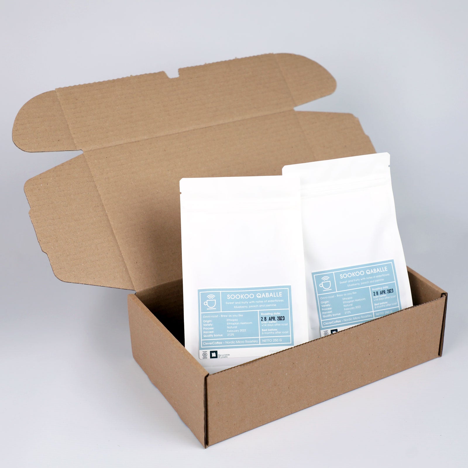 explorer kaffeabonnement i papkasse 2x250g