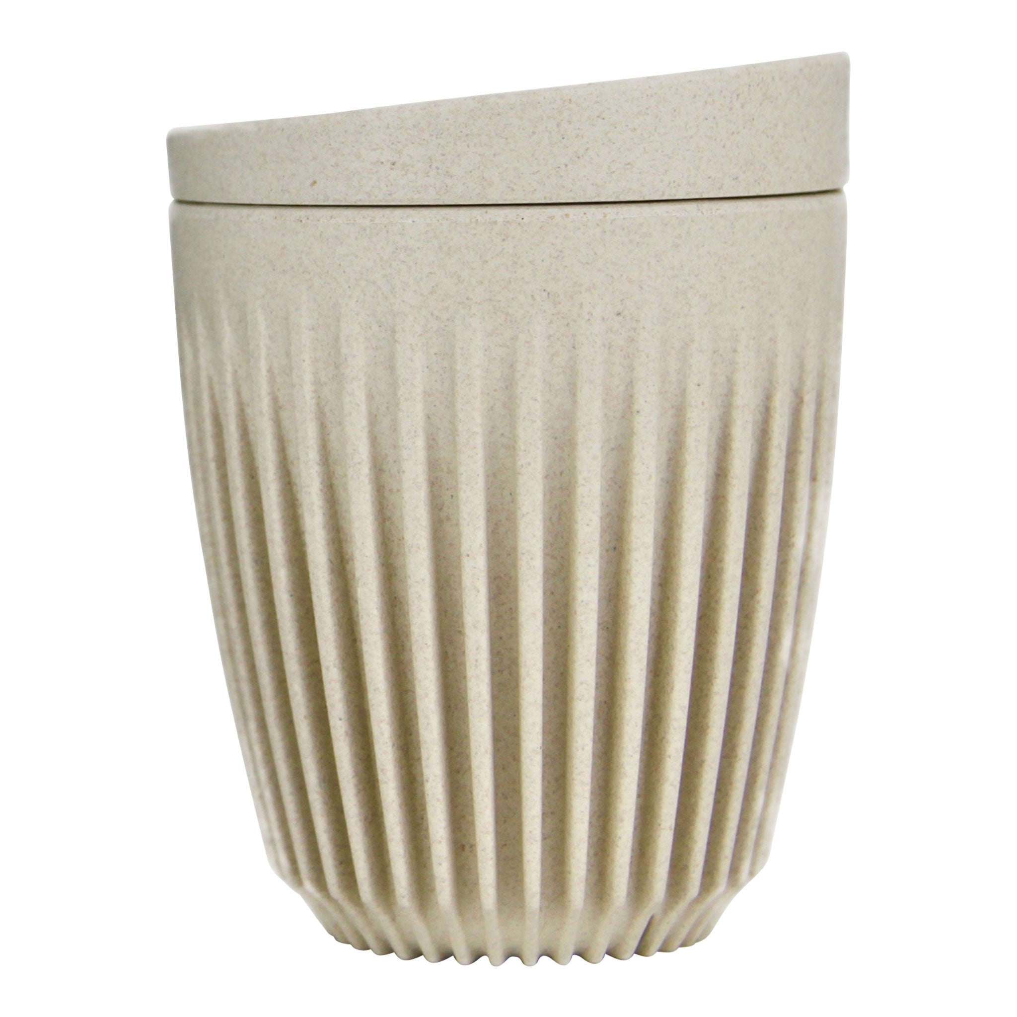 beige huskee kop 8oz med låg