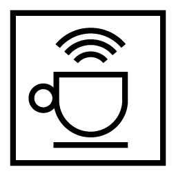 clevercoffee logo kaffekop med wifisignal