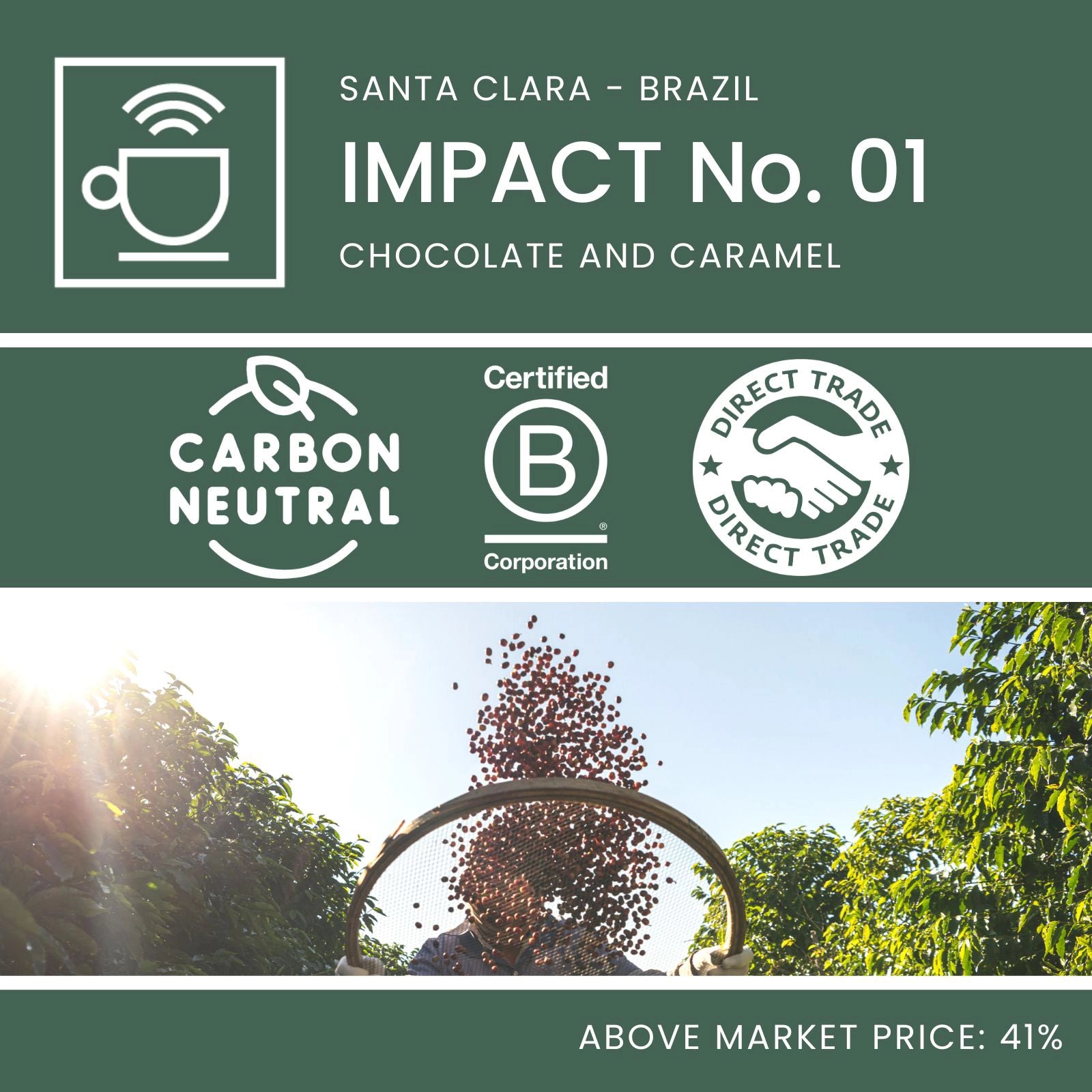IMPACT No. 01 - carbon neutral coffee from Brazil